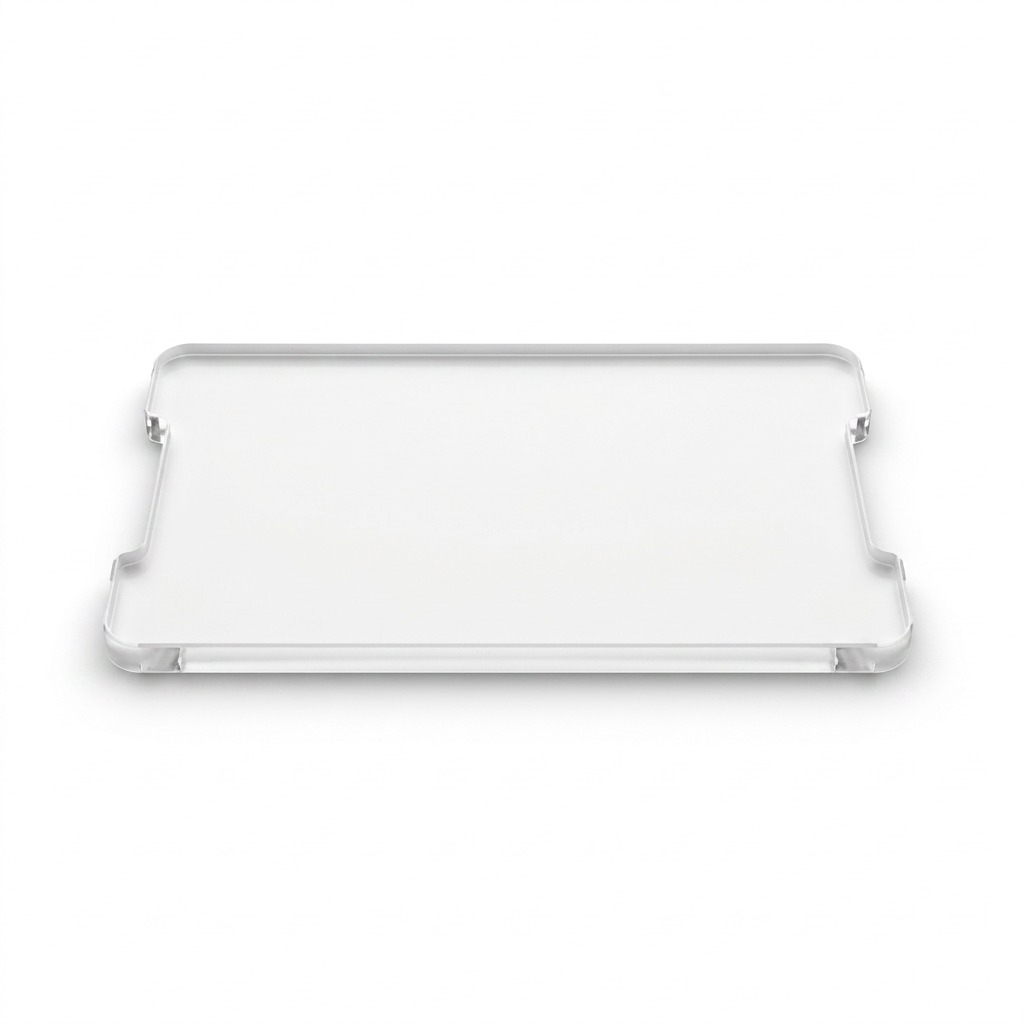 A crisp hero shot of the white Dremel 3D20 build platform, perfectly centered on a pure white background.