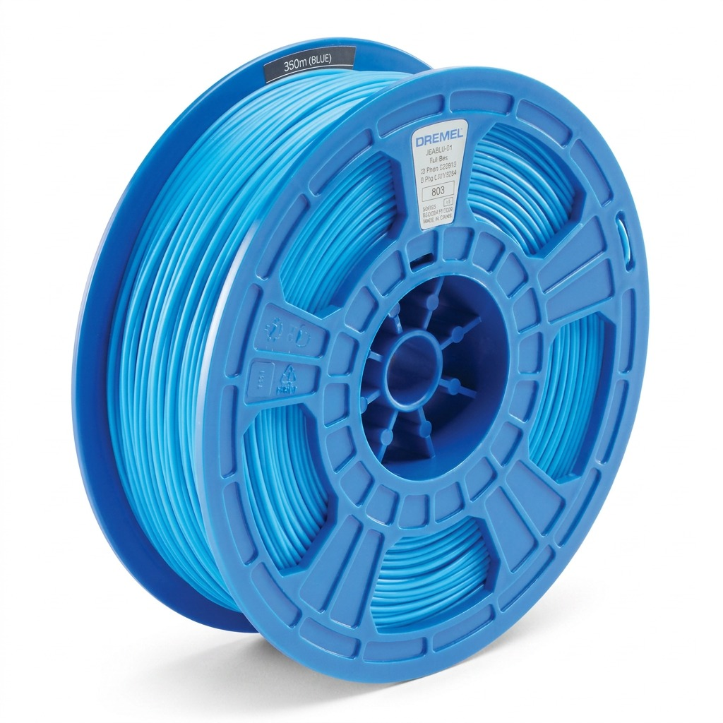 Dremel – Filament PLA bleu, 1,75 mm, 0,75 kg — vue principale, réf. PLA-BLU-01