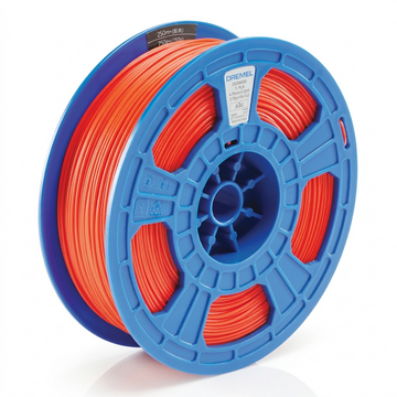 Dremel – Filament PLA rouge, 1,75 mm, 0,75 kg — présentation en situation, réf. PLA-RED-01