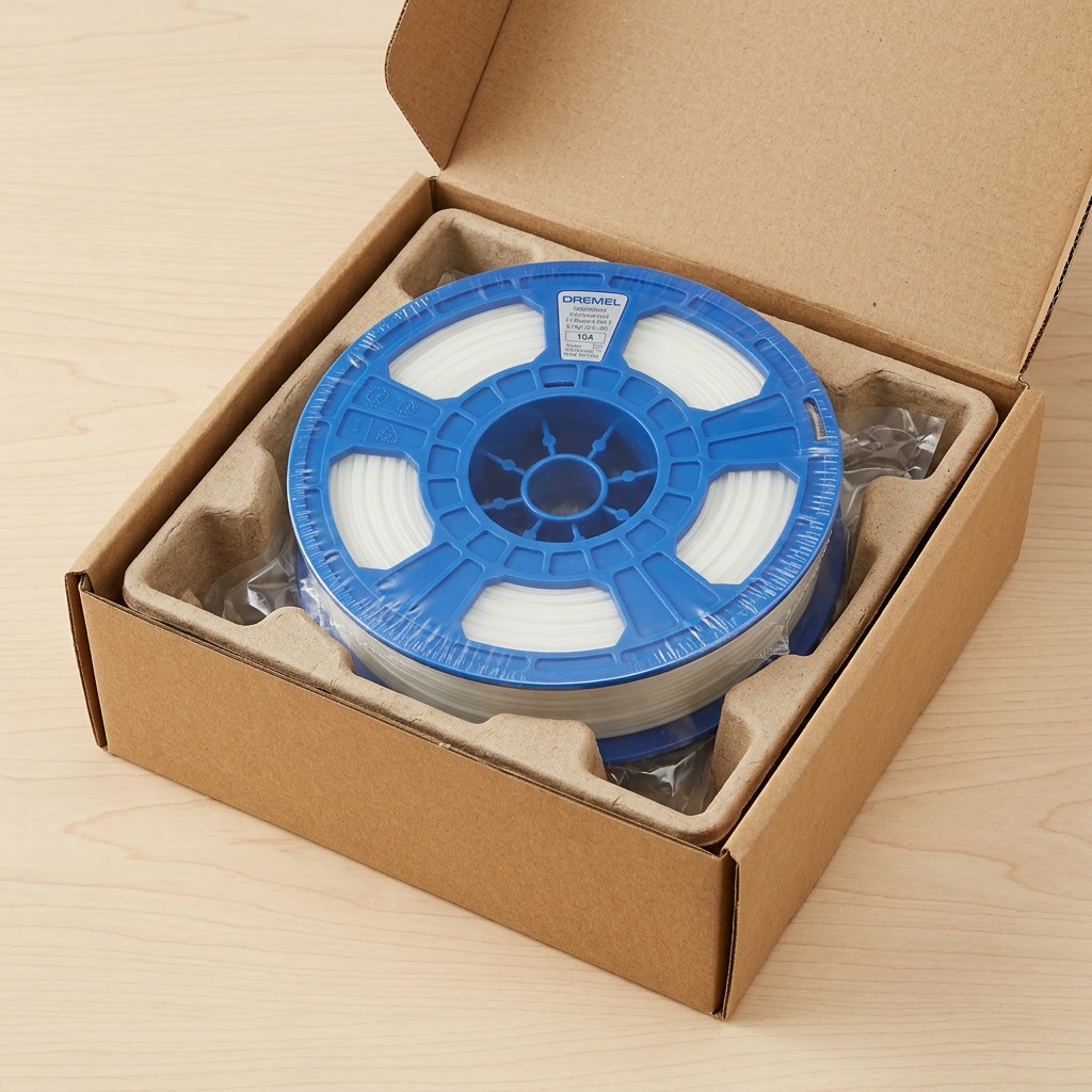 Dremel – Filament PLA translucide, 1,75 mm, 0,75 kg — gros plan des détails, réf. PLA-TRA-01