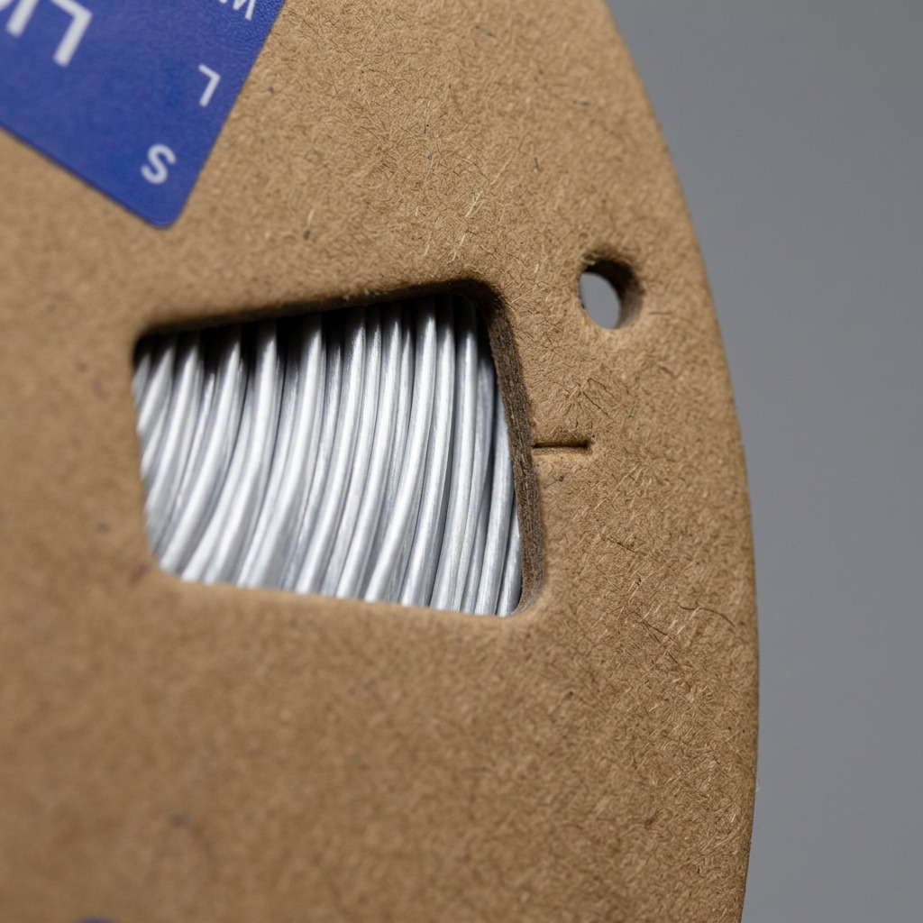 Dremel – Filament PLA soyeux argenté, 1,75 mm, 0,75 kg — gros plan des détails, réf. SLK-SIL-01