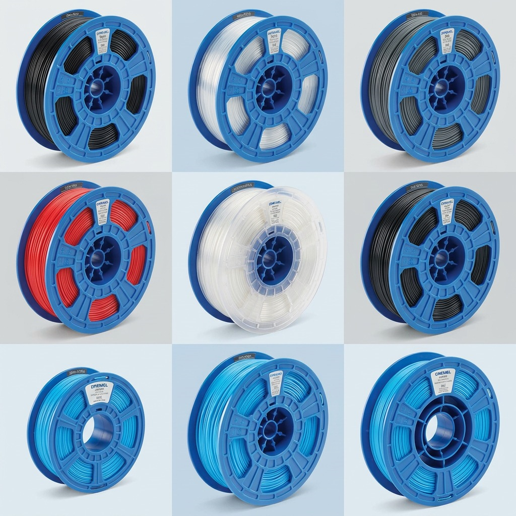 Dremel – Filament PLA bleu, 1,75 mm, 0,75 kg — vues et détails du produit, réf. PLA-BLU-01
