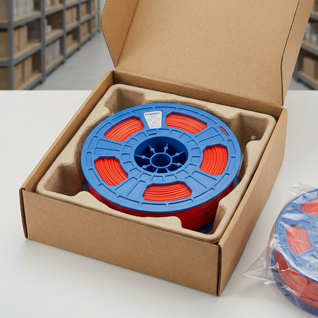 Dremel – Filament PLA rouge, 1,75 mm, 0,75 kg — présentation de l’emballage, réf. PLA-RED-01