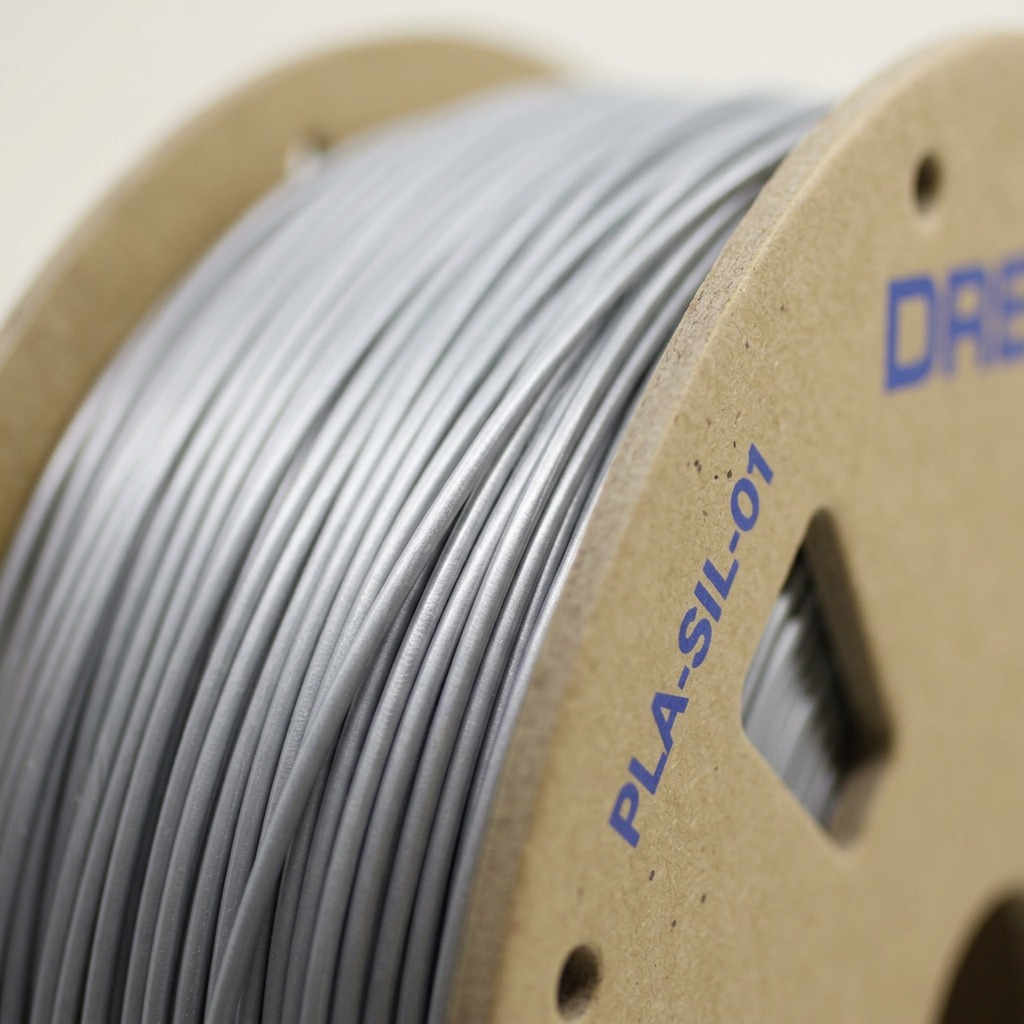Dremel – Filament PLA gris, 1,75 mm, 0,75 kg — gros plan des détails, réf. PLA-GRA-01