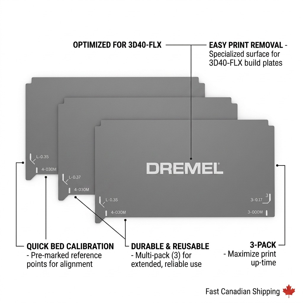 Dremel 3D40-FLX – Feuilles de plateau (3) — vue 6, réf. BT40-FLX-01