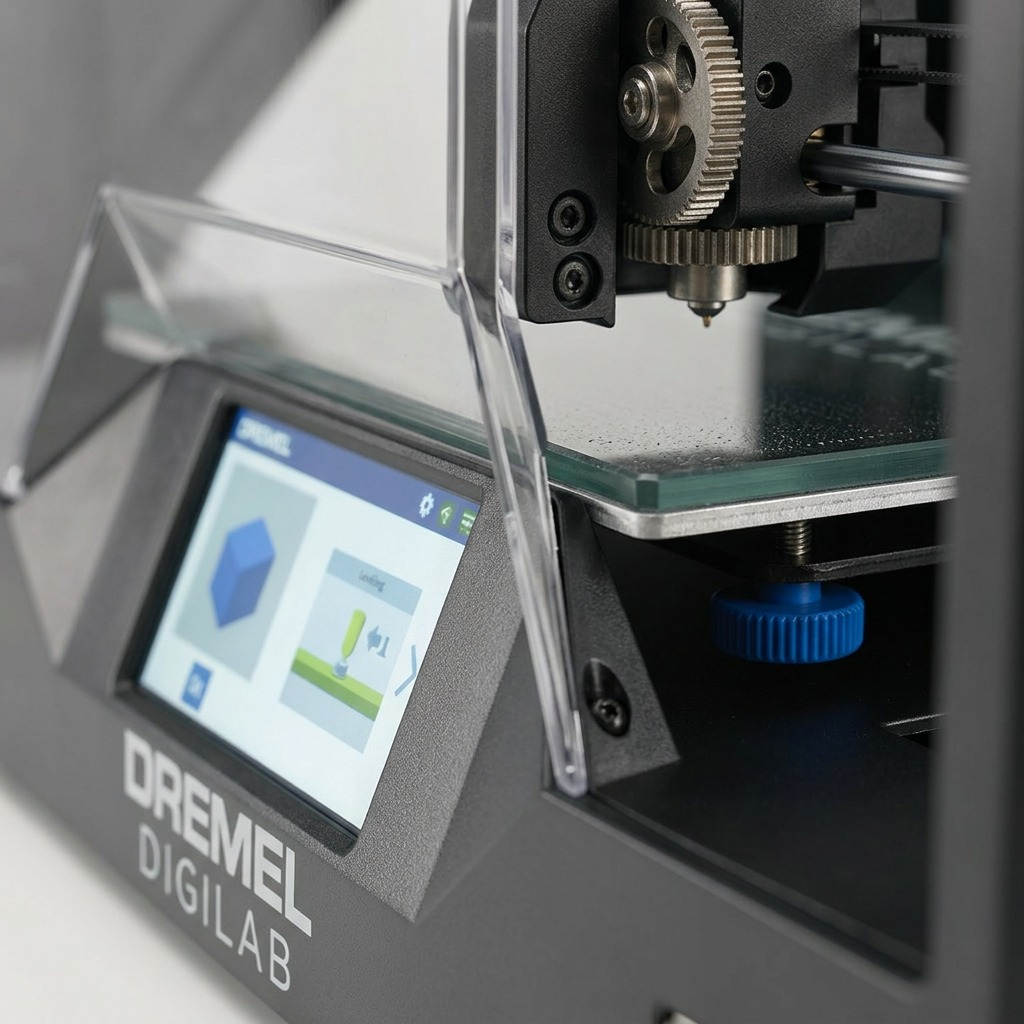 Dremel DigiLab 3D45 – Ensemble éducatif d’impression 3D — gros plan des détails, réf. 3D45-EDU