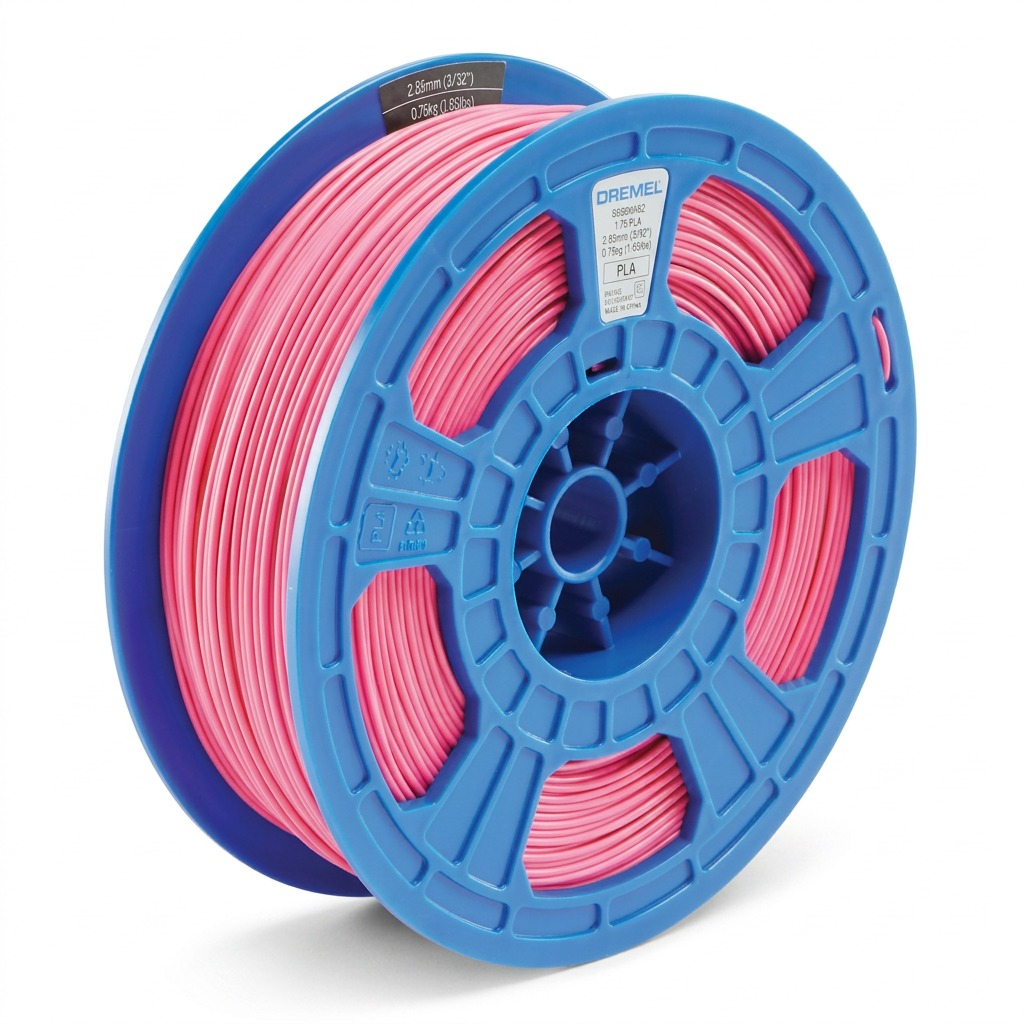 Dremel – Filament PLA rose, 1,75 mm, 0,75 kg — vue principale, réf. PLA-PIN-01