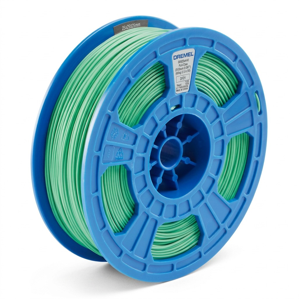 Dremel – Filament PLA vert, 1,75 mm, 0,75 kg — vue principale, réf. PLA-GRE-01