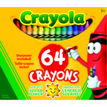 Crayola – Boîte de 64 crayons de cire