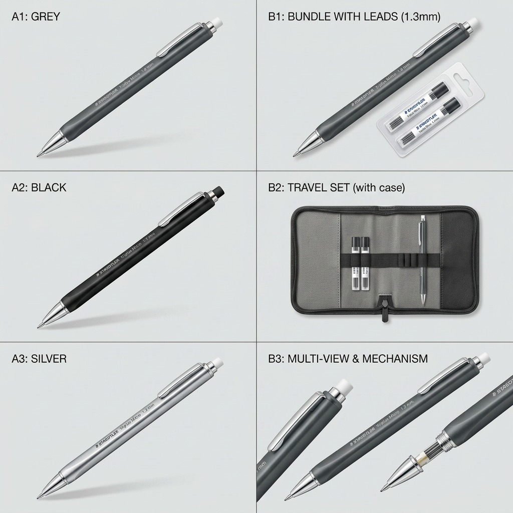 Pure high-resolution hero shot of STAEDTLER mechanical pencil on white background.