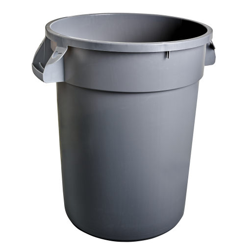 Heavy Duty 32 Gallon Garbage Container-Grey(121L)