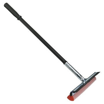10" Car squeegee w/Heavy Duty Plastic handle oval length 24"