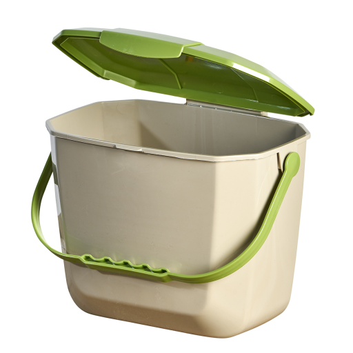Kitchen Food Waste Container-8L/2.11us G Beige & Green