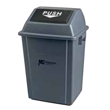 Ez-Push Square Garbage Container W/Lid-40L