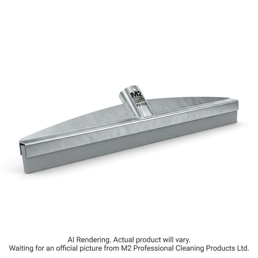 36" Curved Floor Squeegee Grey Non-Marking Rubber