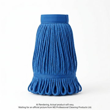 MicroFiber Mop NBand Looped mop 32oz/850g Bagged-Blue