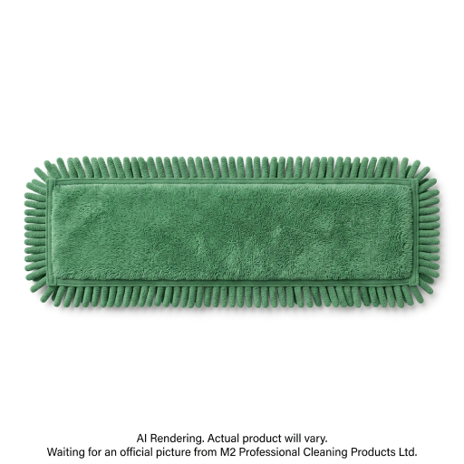 M2 Tampon de dépoussiérage microfibre vert à franges 24 po – MFP-5524
