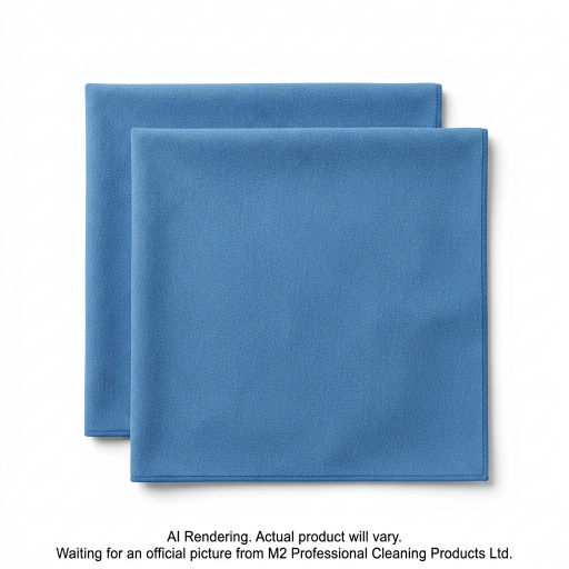 M2 Q-Star – Deux chiffons en microfibre bleus – QM-7680