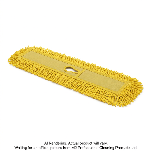 M2 M-Tech – Vadrouille à poussière microfibre jaune 48 po – DM-MT548-YE