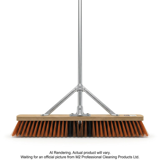M2 Ryno – Balai-brosse extra-rigide orange/noir 36 po – PB-720-OR36