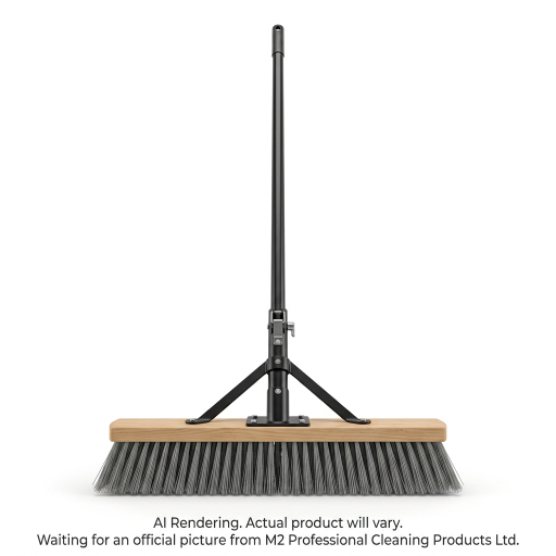 M2 Balai-brosse de garage rigide 24 po avec manche métal – PB-620-G24