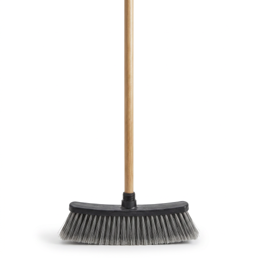 Venus Tall Boy Indoor Outdoor Mag Broom w/48" WOOD Handle