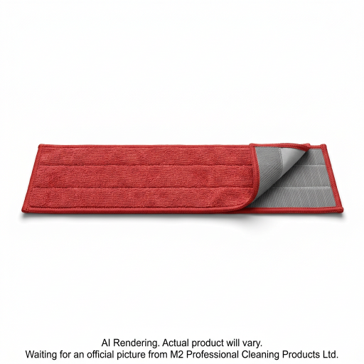 M2 M-Tech – Tampon microfibre humide rouge 24 po, velcro – MFP-V4224-RD