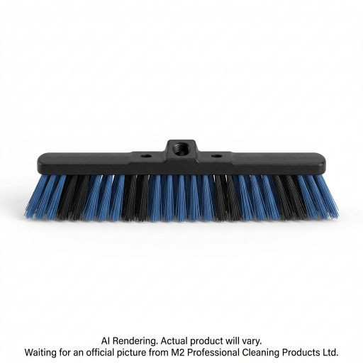 M2 Ryno – Tête de balai-brosse rigide bleu/noir 18 po – PB-701-BB18-HO