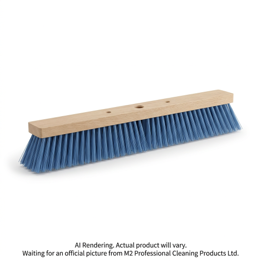 M2 Ryno – Tête de balai-brosse souple bleue 24 po – PB-811-BT24-HO