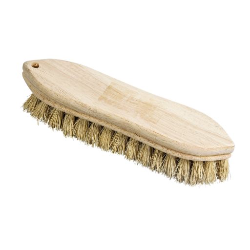 M2 Brosse à récurer pointue à fibres naturelles blanches – BH-229WT