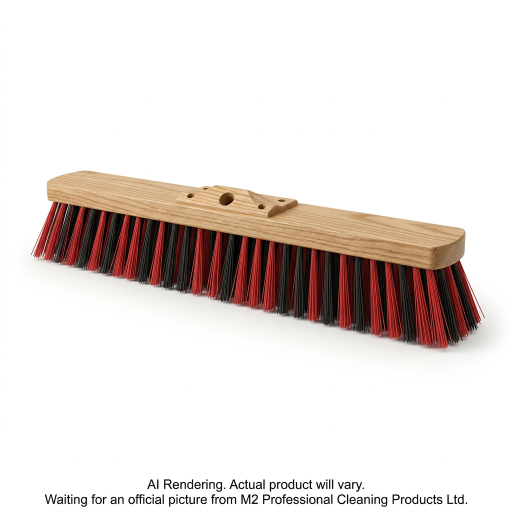 M2 Bulldog – Tête balai-brosse rouge rigide 36 po – PB-BD701-RB36