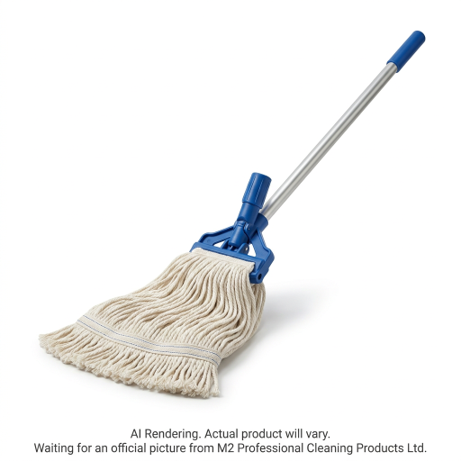 M2 ProMop – Vadrouille coton 16 oz avec manche métal 60 po – HW-PC-80016C