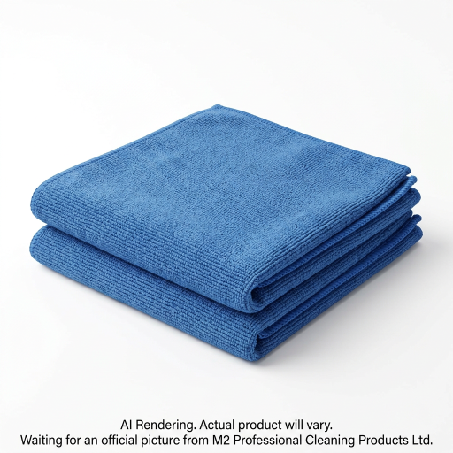 M2 MicroCloth – Deux chiffons microfibres bleus 40 × 40 cm – MC-520-BL