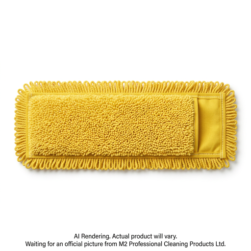 M2 M-Tech – Vadrouille à poussière microfibre jaune 24 po – DM-MT524-YE