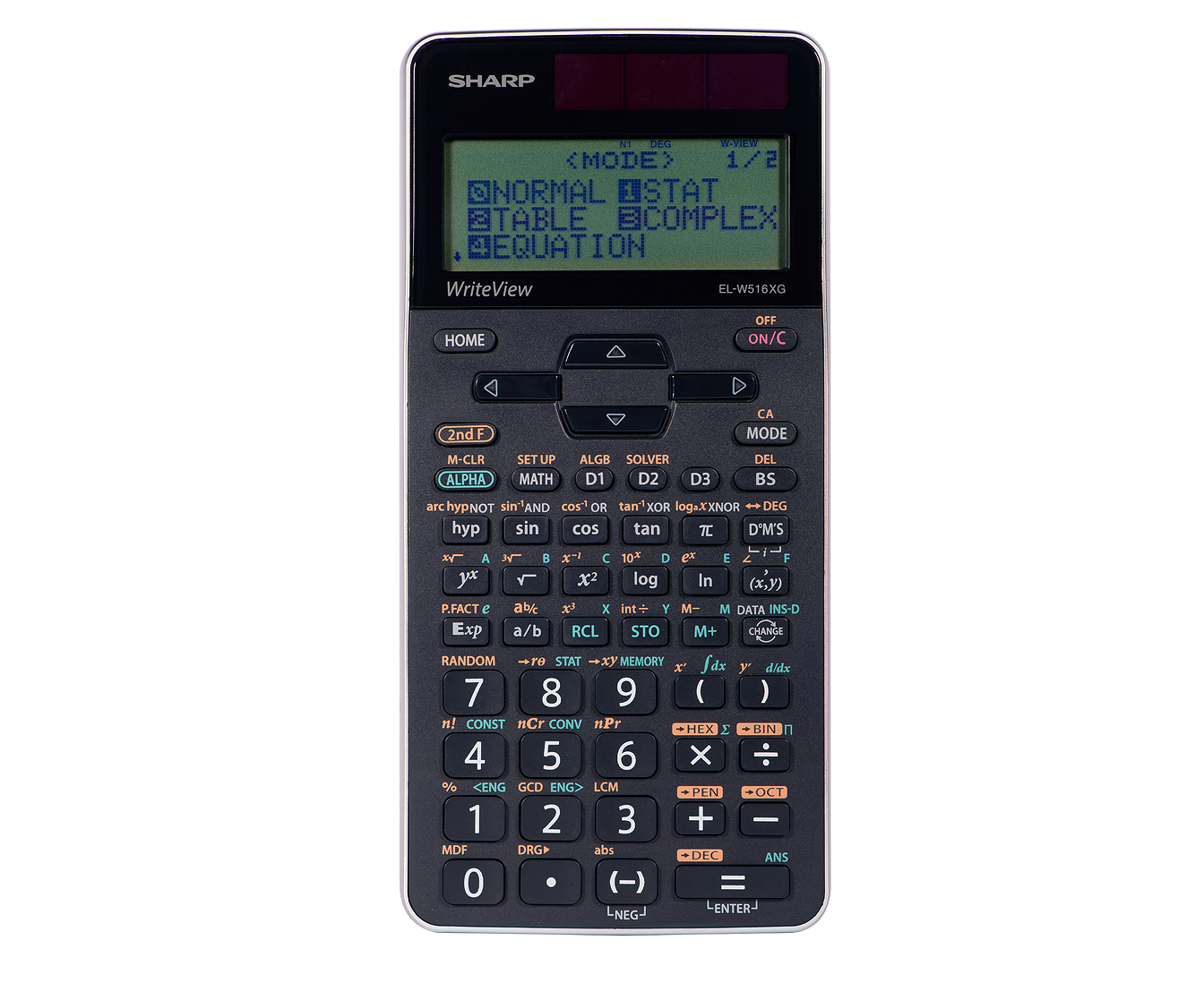 SHARP ELW516XGBSL Calculatrice scientifique 4 lignes WriteView à 640 fonctions - Distribution Conrad