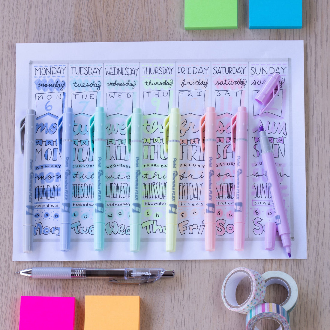 Pentel Illumina Flex SLW11P-V – surligneur violet pastel