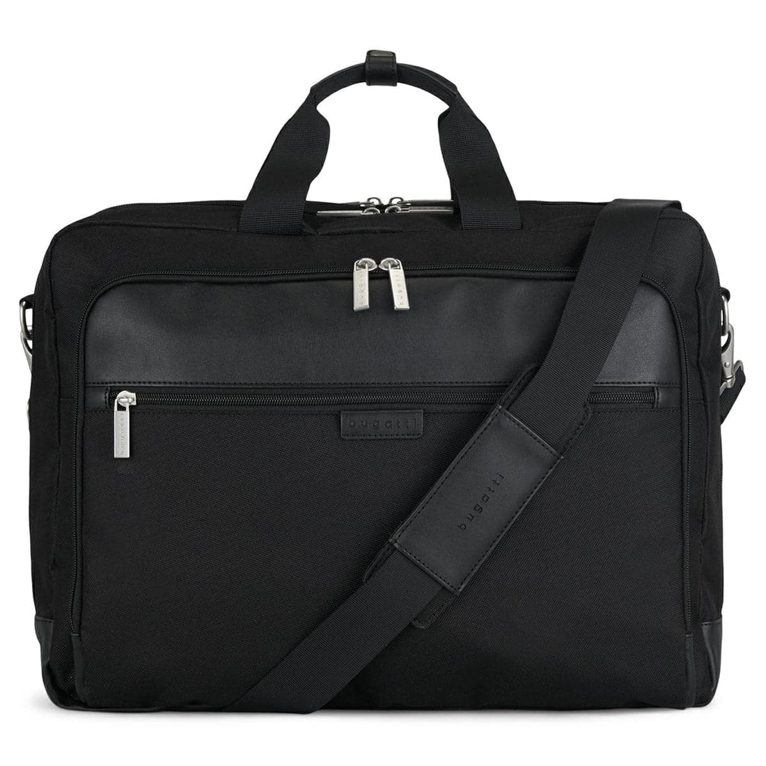 Porte-documents professionnel noir Bugatti Lucas EXB530, vue de face