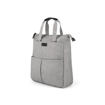 Sac fourre-tout convertible 3-en-1 Bugatti Reborn gris, vue de trois quarts, polyester recyclé