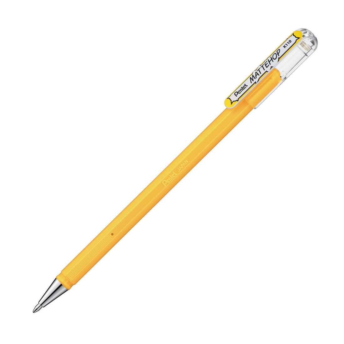 Stylo gel Pentel MATTEHOP K110-VG jaune 1,0 mm