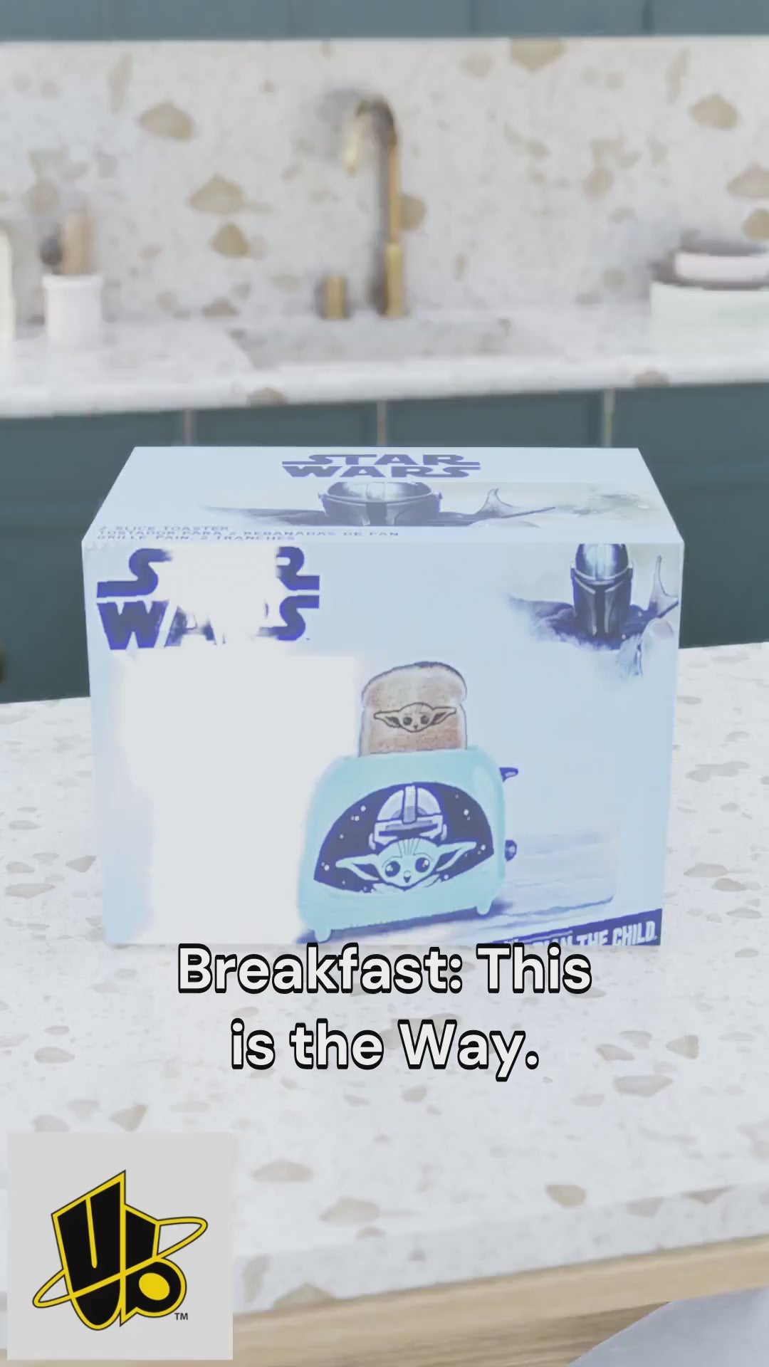 Star Wars The Mandalorian Elite 2-Slice Toaster? Toasts "The Child" & Mando Icons