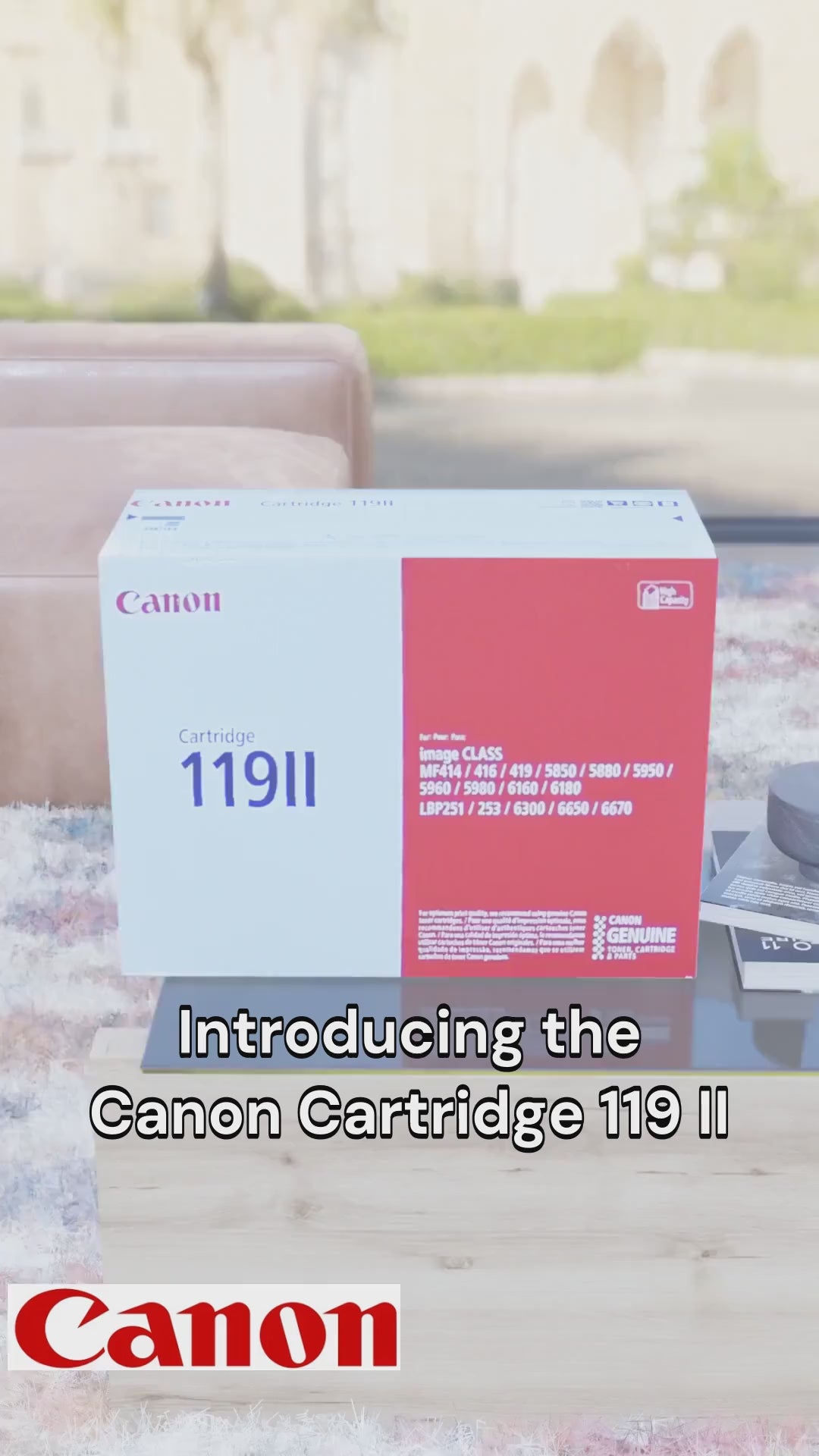 Canon 119 II – Black Toner – 3480B001