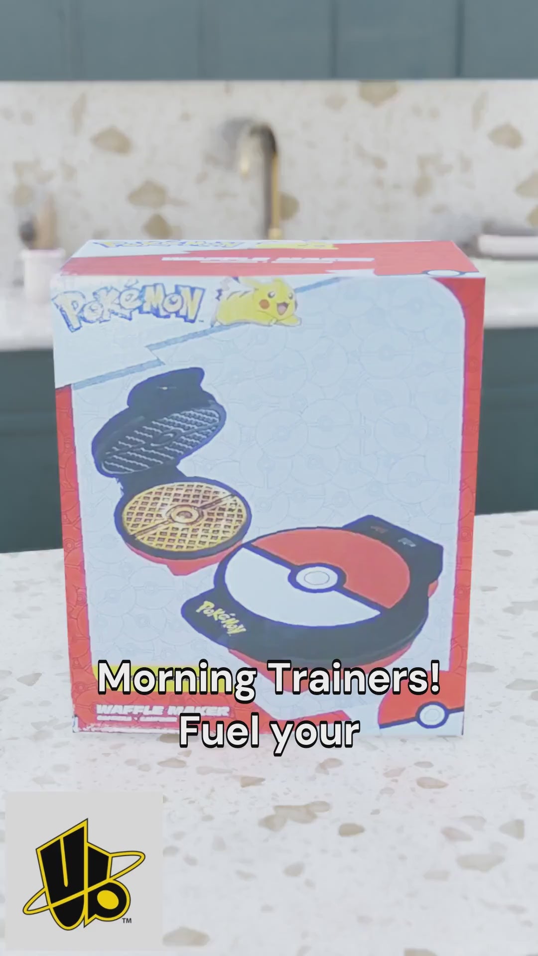 Pokémon Poké Ball Waffle Maker – Non-Stick Electric Waffle Iron – Gotta Catch 'Em All Breakfast