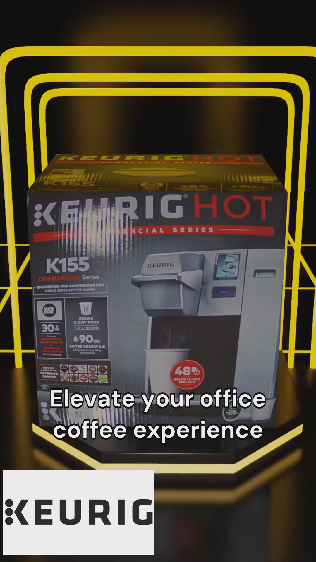 COFFEE BREWER-KEURIG K155 OFFICEPRO (00155) 1/EA