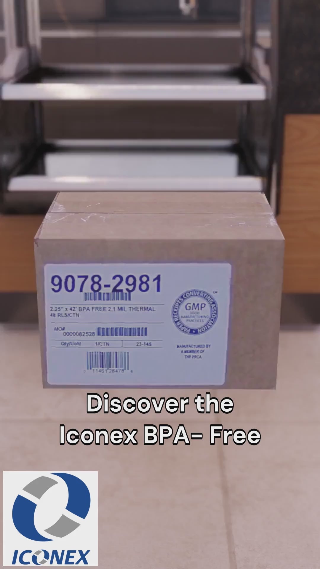 9078-2981 Iconex 2 1/4" X 42' BPA FREE THERMA 48 RLS/CTN