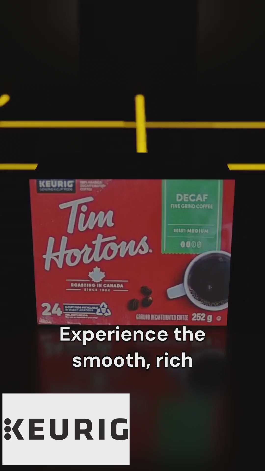 COFFEE-K CUP TIM HORTONS DECAF-11308 24/BX