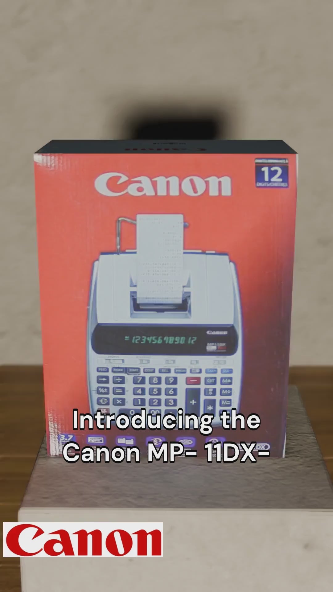 2198C002 Canon MP-11DX-2 Silver Two-Color Printing Calculator