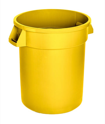 M2 WM-PRH2020-YE – contenant à déchets robuste 20 gallons jaune
