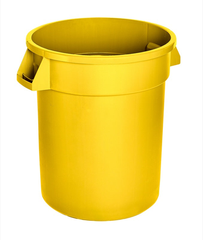 M2 WM-PRH2020-YE – contenant à déchets robuste 20 gallons jaune