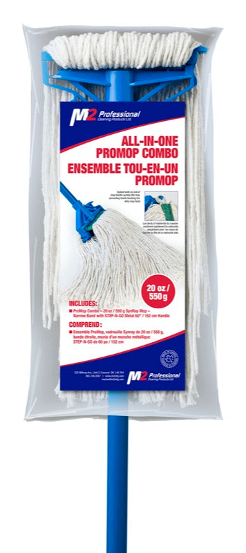 M2 HW-PC-80016 – ensemble ProMop 16 oz SynRay avec manche métal