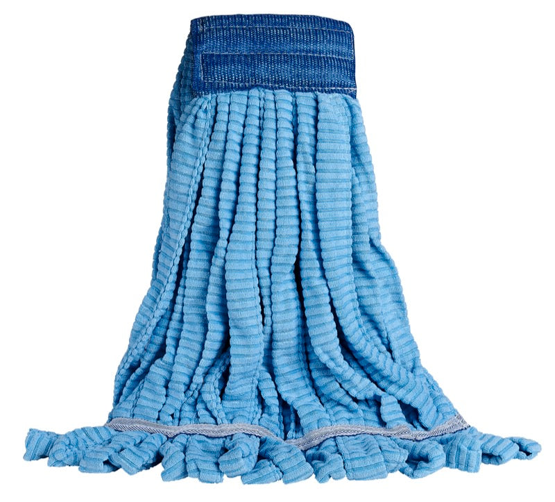 M2 MW-TM600 – vadrouille microfibre tubulaire bleue grand format